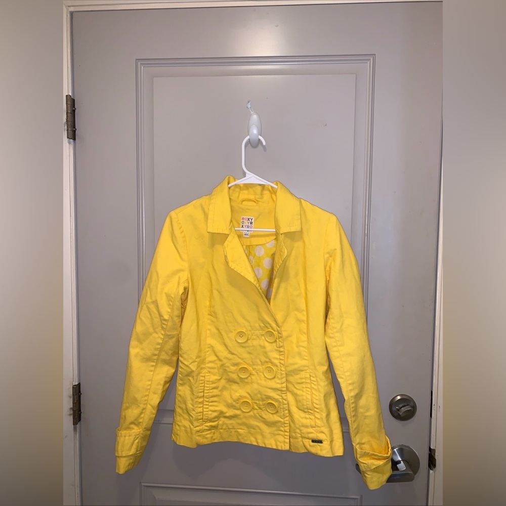 Roxy Women’s Yellow Corduroy Jacket Size M